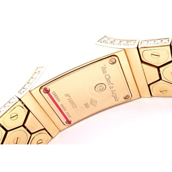 Authentic! Van Cleef & Arpels Ludo Swann 18k Yellow Gold Diamond Watch Papers - Picture 6 of 12